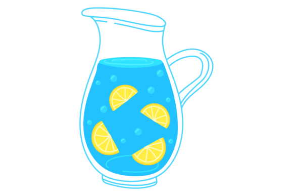 Download Glass Jug with Clear Water and Lemon Sli - Clear Collection