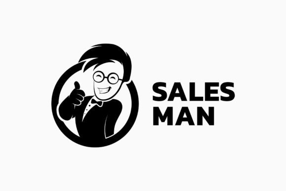 Download Salesman Businessman Mascot Logo - Salesman Collection