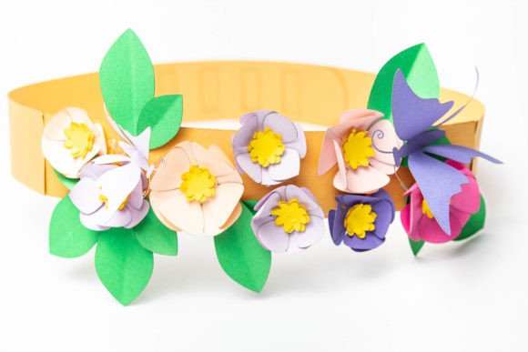 Download Spring Headband, Violet with Butterflies - Band Collection