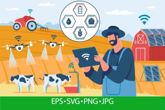 Download Smart Farming, Innovative Farming Techno - Techno Collection