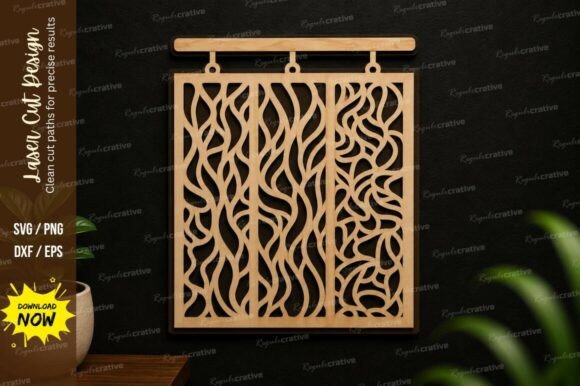 Download Abstract Hanging Panel SVG Modern Laser - Modern Collection