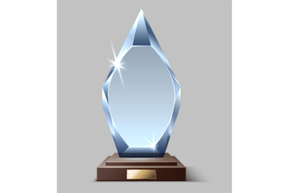 Download Shiny Winner Prize. Clear Glass Trophy. - Premium Resources