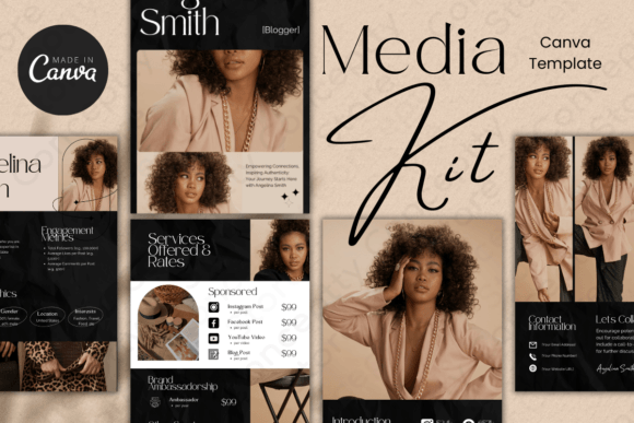 Download 5 Page Media Kit Canva Template - Modern - Modern Collection